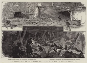 Explosionen vid Bulli Colliery New South Wales, Australien